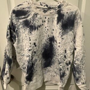 lululemon athletica Tie-Dye Sweatshirt - Navy and White